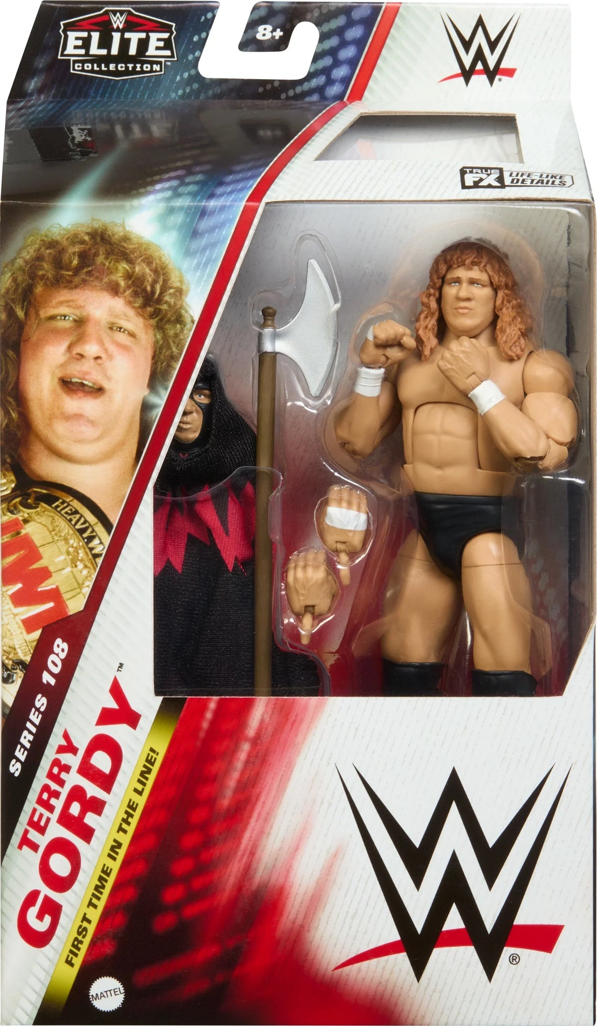 Elite Terry Gordy Action Figure, 6-inch Collectible Superstar with Articulation & Accessories