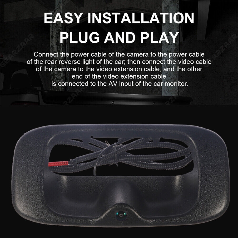 Black Plastic Crisp Images Easy Installation Chevy  Silverado Sierra Rear View Backup Camera -15130742