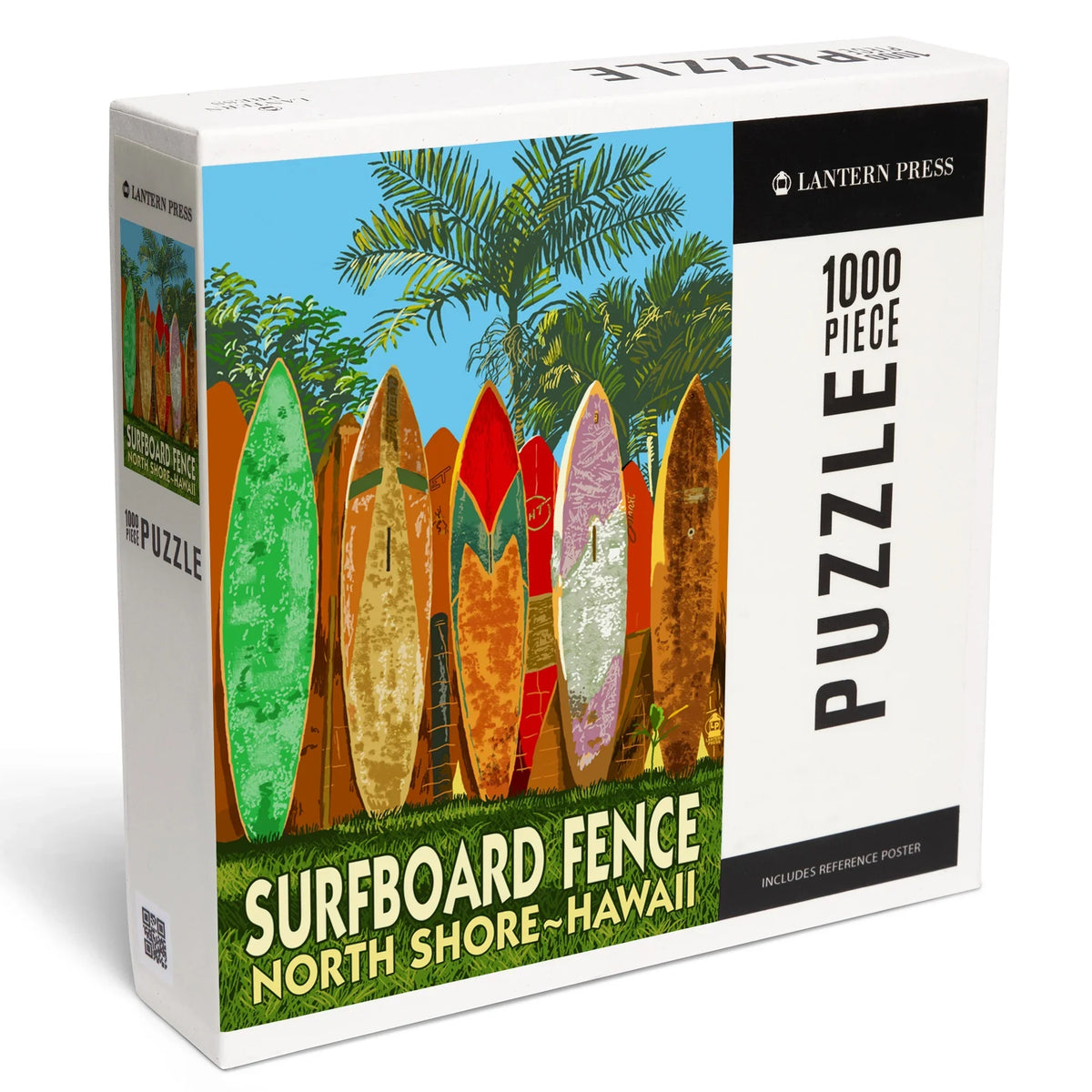 Lantern Press 1000 Piece Jigsaw Puzzle, North Shore, Hawaii, Surfboard Fence
