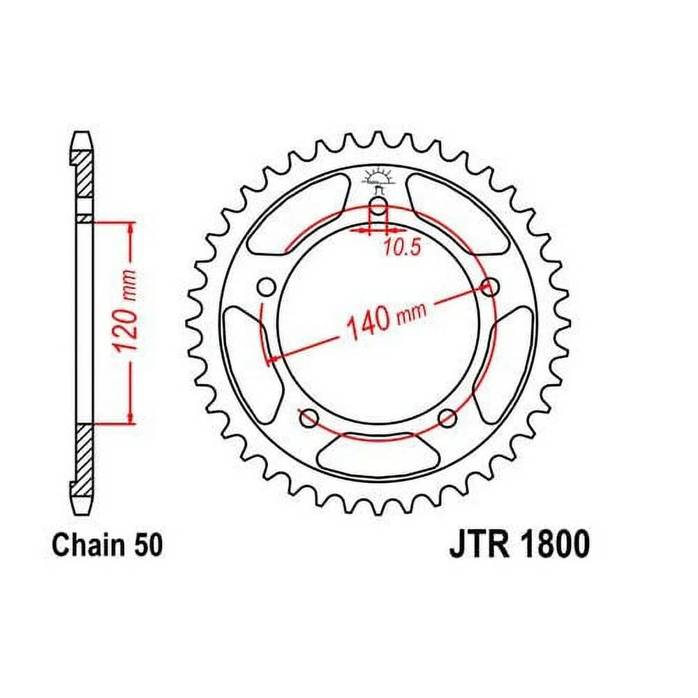 Steel Rear Sprocket 45T for Street  -R1000 2001-2006