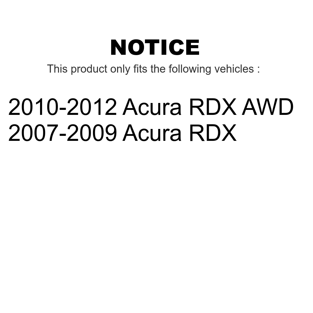 Transit Auto - Rear Disc Brake Rotors And Ceramic Pads Kit For Acura  K8C-102001