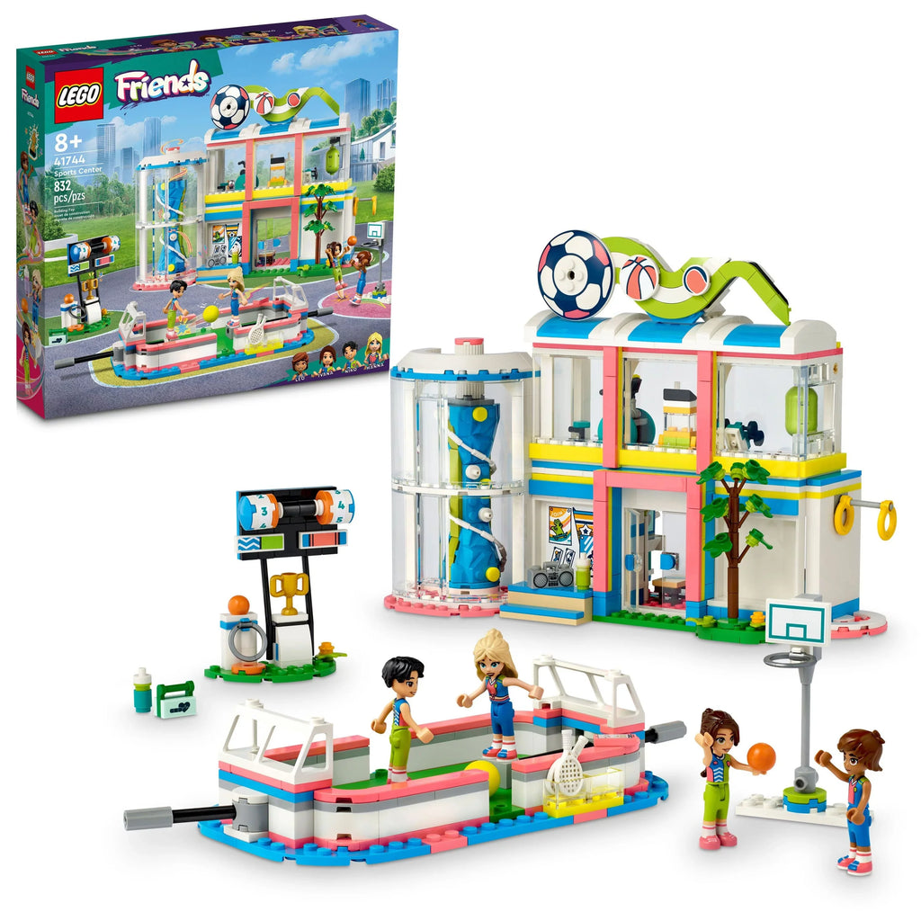Friends Sports Center 41744 Building Toy Set for Boys and Girls Ages 8 and up, Includes Football, Basketball and Tennis Games, A Fun Gift for Kids Who Love Sports and Pretend Play