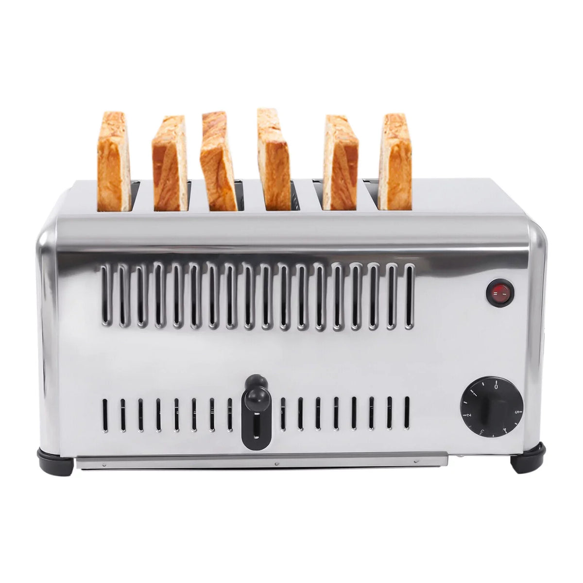 Commercial 6-Slice Toaster 1680W Electric Bread Toaster Bagel Toaster Machine