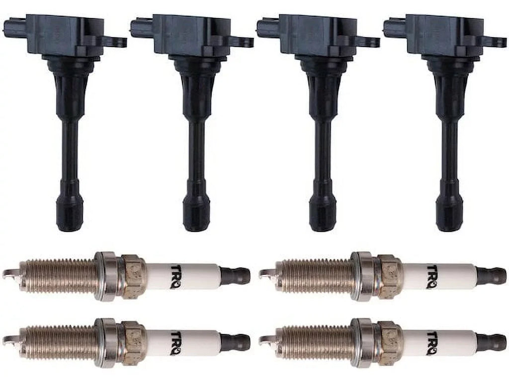 Ignition Coil Set with Spark Plugs 8 Piece - Compatible with 2008 - 2019 Nissan Rogue 2.5L 4-Cylinder 2009 2010 2011 2012 2013 2014 2015 2016 2017 2018