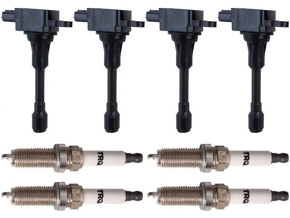 Ignition Coil Set with Spark Plugs 8 Piece - Compatible with 2008 - 2019 Nissan Rogue 2.5L 4-Cylinder 2009 2010 2011 2012 2013 2014 2015 2016 2017 2018