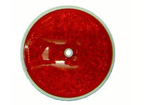Cortina 13-099-32 3-3/8" Dia. Reflector - Center Hole Mount - Red (180 Pack)