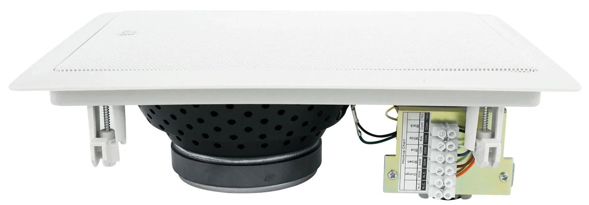 (4)   128  8" 50w Commercial 70v In-Wall Speakers+Amp For Restaurant