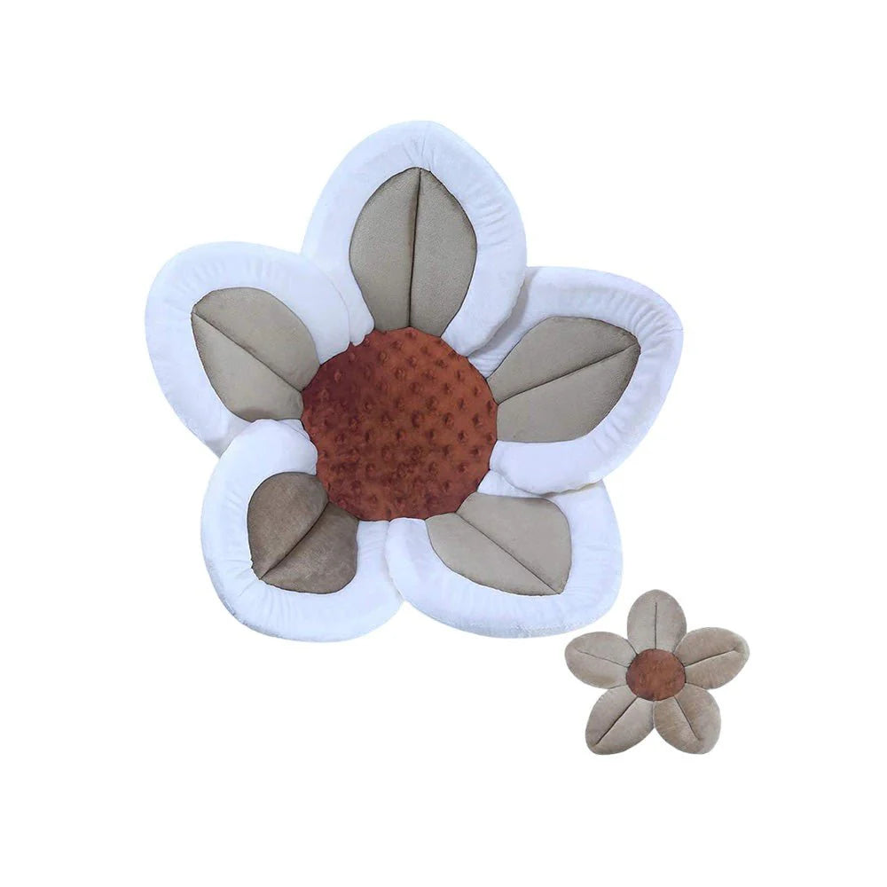 Baby Bath Flower Cushion Insert with Mini Scrub Toy