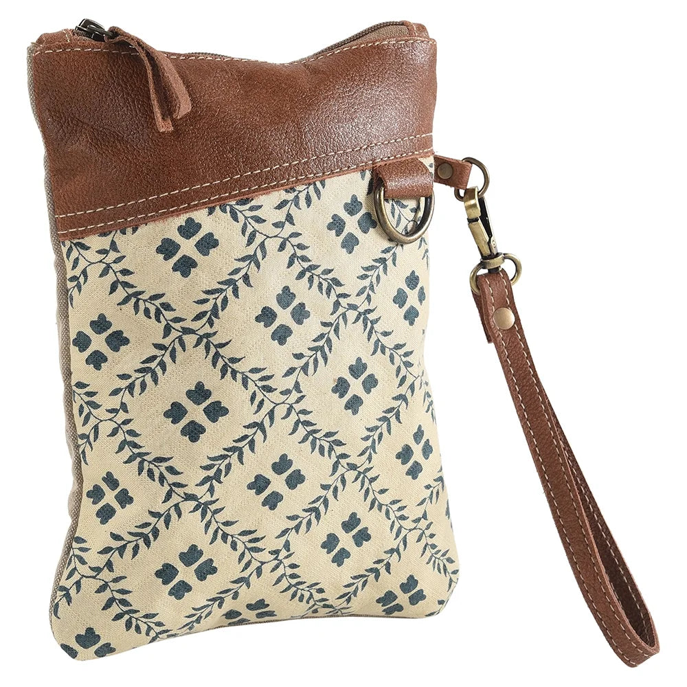 Upcycled Canvas  Genuine Leather women bag western handbag purse