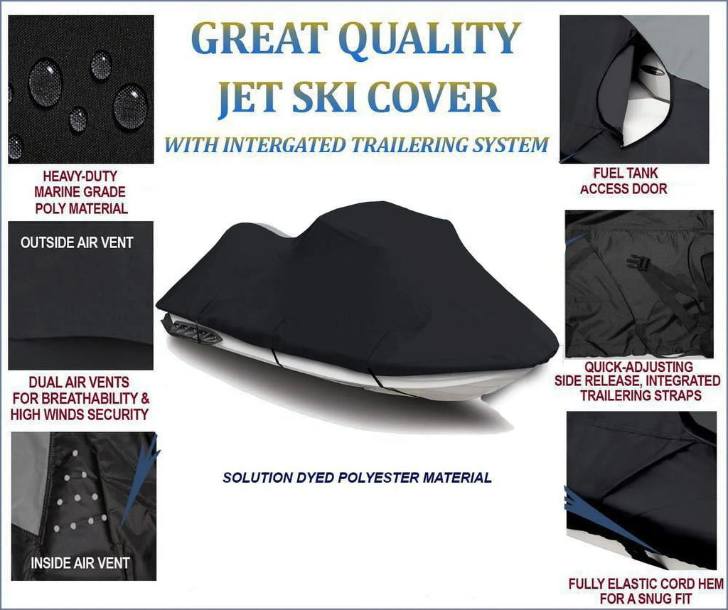 600  JetSki Cover Compatible for Kawasaki 750  1994 1995 1996 1997 1998 / 900  1997-2006 Jet Ski  Cover