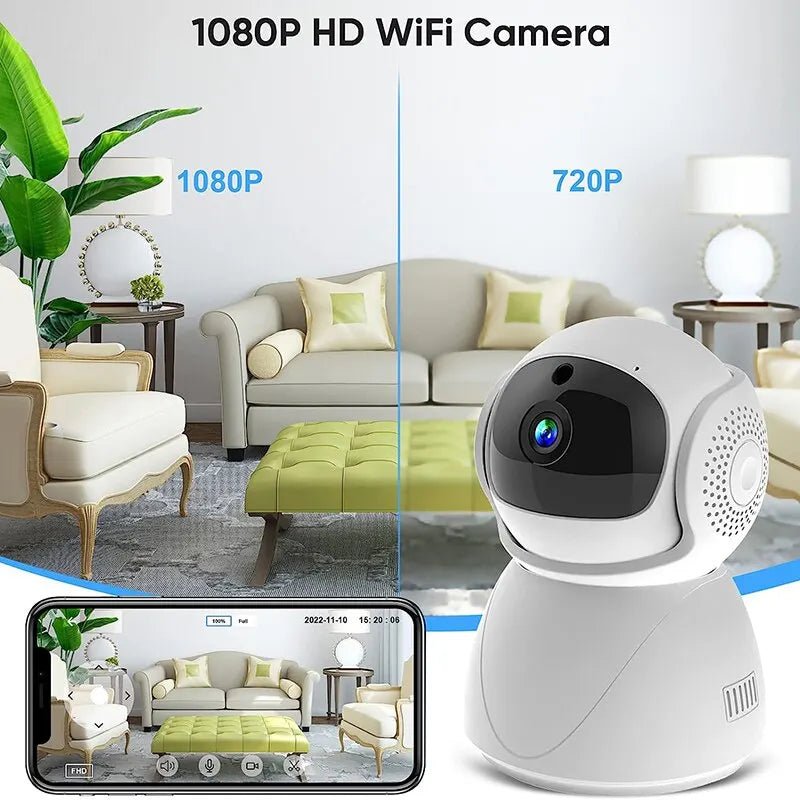 Camera   Security Protector Surveillance Wireless Camera Smart Auto Tracking Baby Monitor with Google Alexa