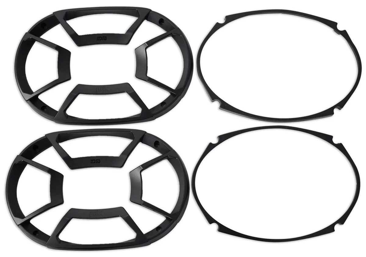 2) Polk Audio DB692 6X9" 450w Car Marine//Motorcycle/Boat Speakers+Headphones