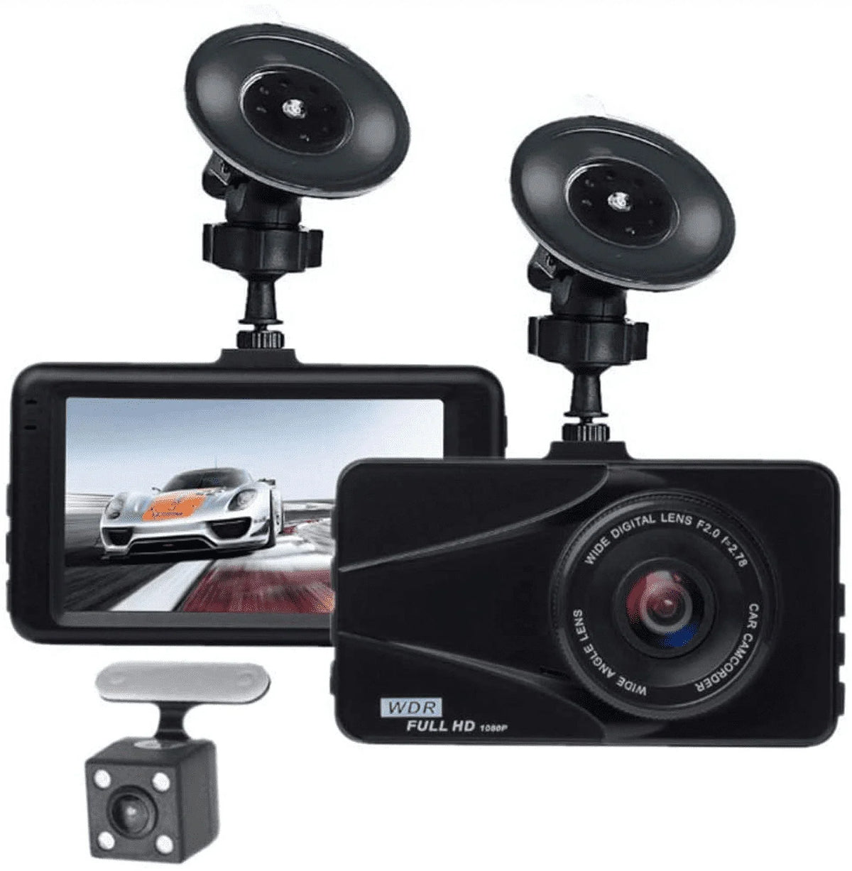 T670 Plus  Dash Cam For Workhorse Dual Travel Recorder Full  3"  Screen 170° Wide Angle, , G-Sensor, Loop Recording Motion Detection Excellent Video Images