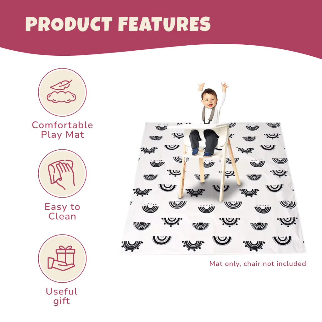 Foldable Waterproof Baby Mat with Non-Slip Surface for Indoor/Outdoor