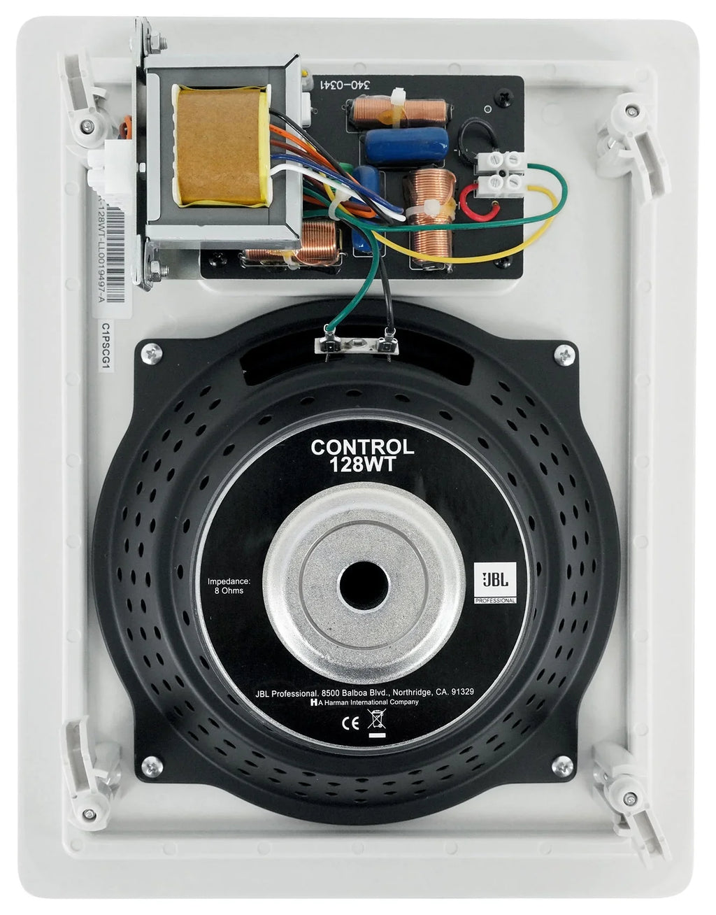 (4)   128  8" 50w Commercial 70v In-Wall Speakers+Amp For Restaurant