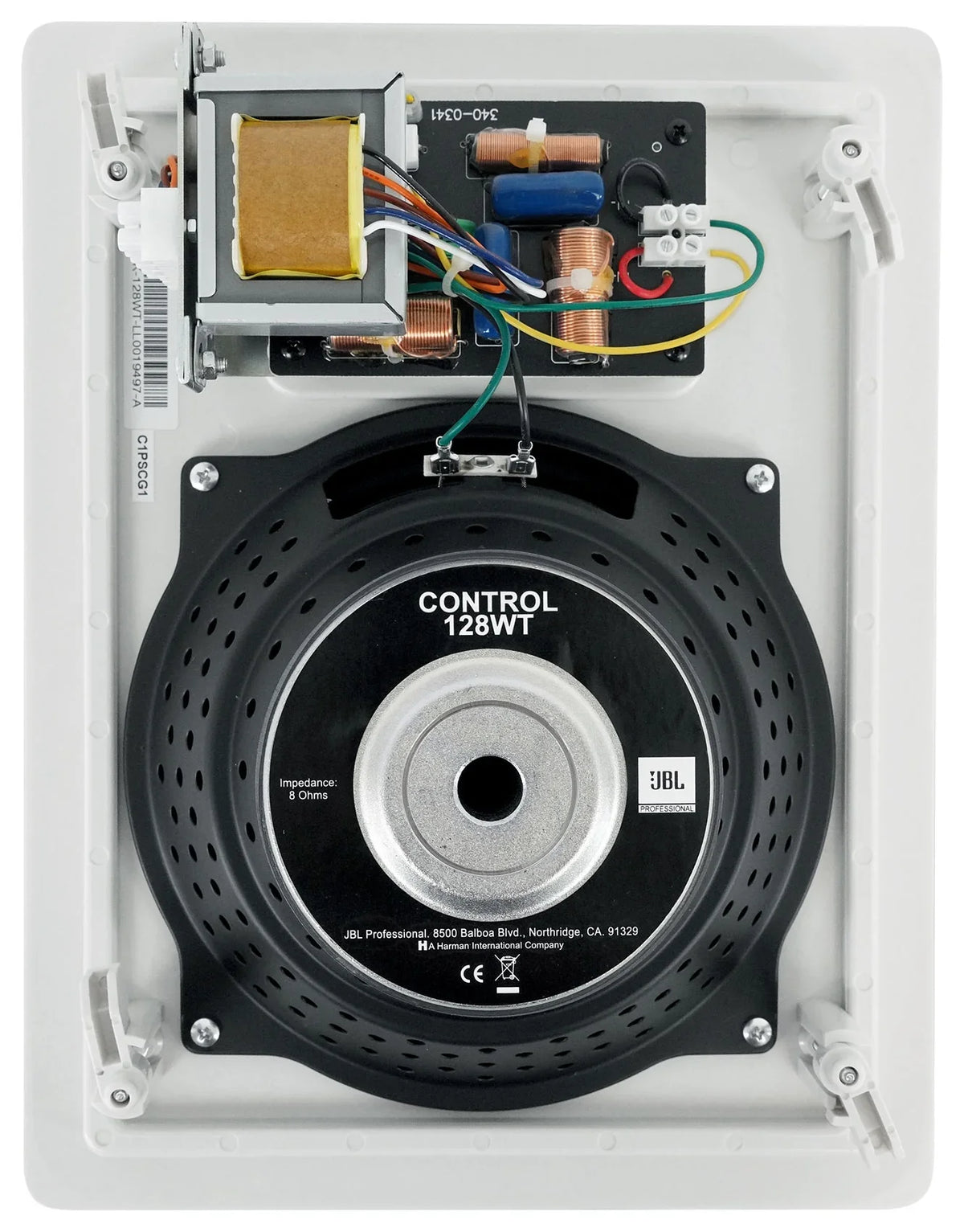 (4)   128  8" 50w Commercial 70v In-Wall Speakers+Amp For Restaurant