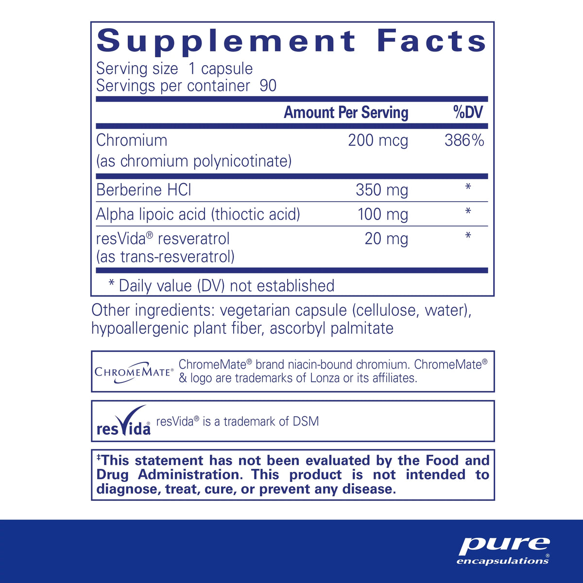 Pure Encapsulations Metabolic Xtra | Supplement to Support Insulin Receptor Function, Glucose Metabolism, and Homeostasis* | 90 Capsules