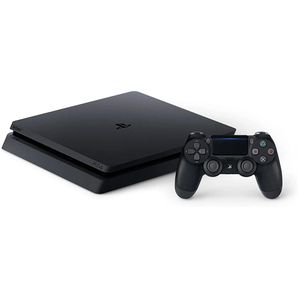 Sony 2215B PlayStation 4 Slim 1TB Gaming Console Black,  Cable 2 Controller With   Cleaning Kit Bundle Like New