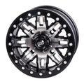 4/156 Tusk Teton Beadlock Wheel 14x7 4.0 + 3.0 Machined/Black For  Wolverine  2 1000 Sport 2022