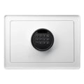Pen + Gear Safes 0.57  with Electronic Lock, Backup Key, 1 Shelf, Carpeted Interior, White