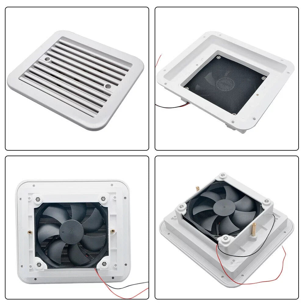 Caravan Roof Vent Cover, Opens For Easy Cleaning, Aerodynamic Design, Easily Mounts to  With Included Hardware - (White)