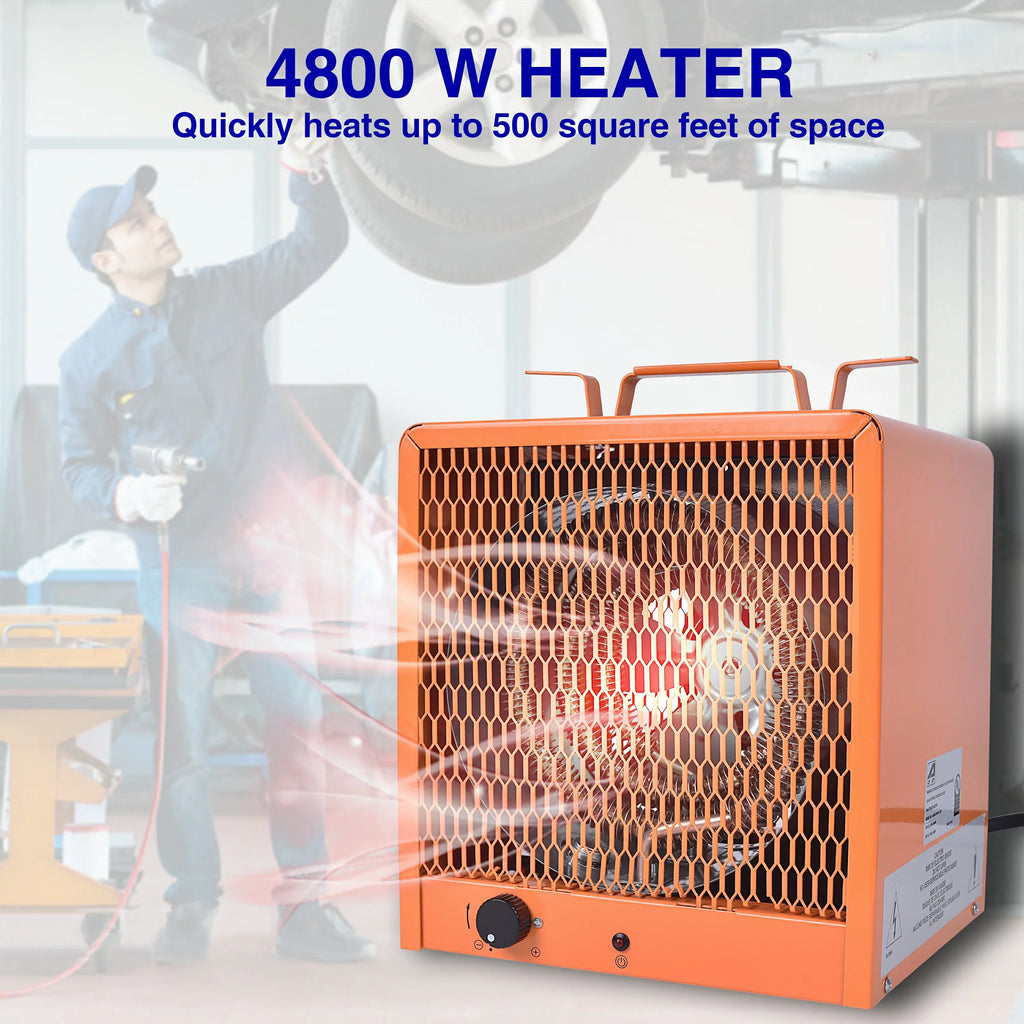 Aain Fan Forced Heater, the Plug #6-30R,Industrial 4800 Watt , 240 Volt/60 Hz,3 Phase