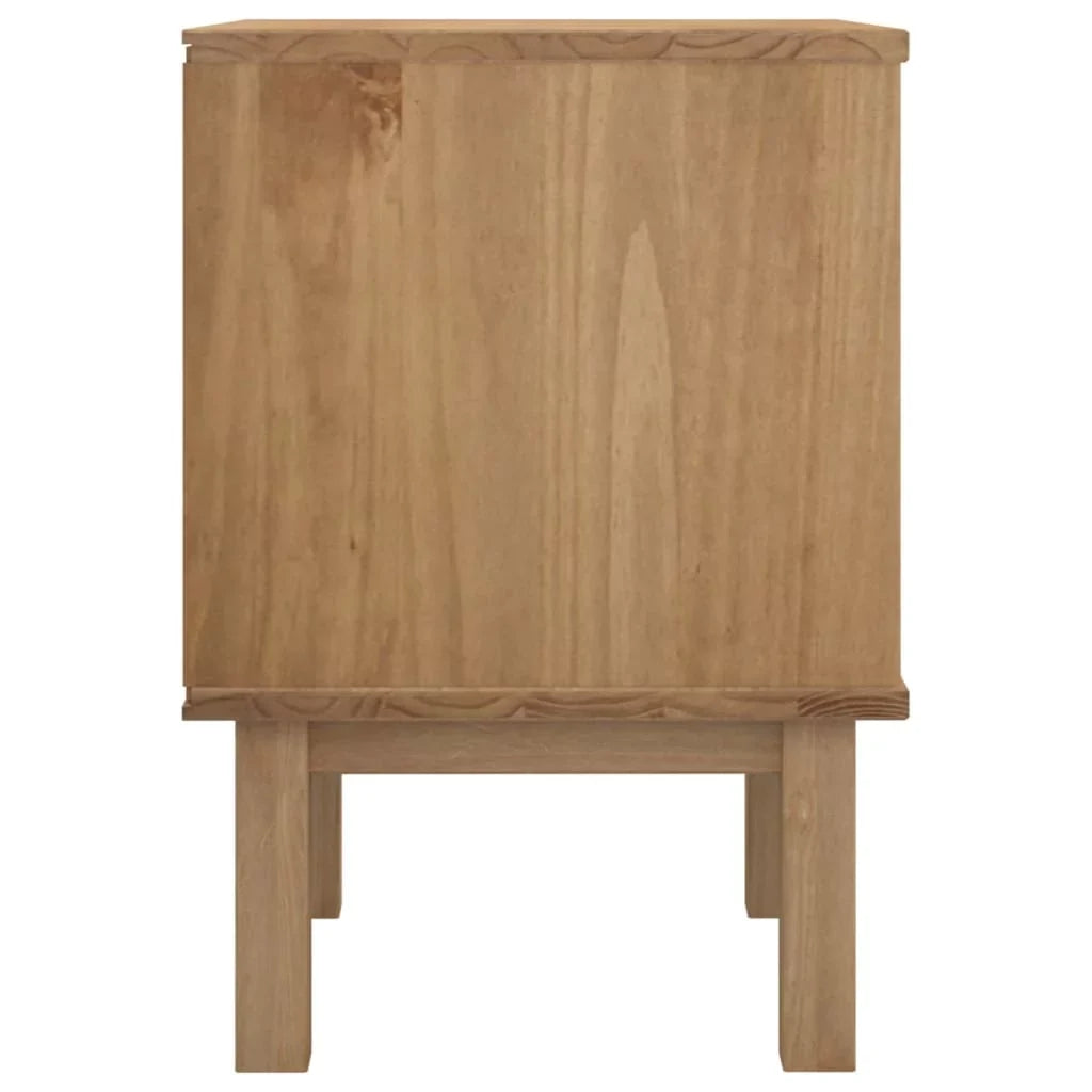Htovila Bedside Cabinet  18.1"x15.6"x22.4" Solid Wood Pine