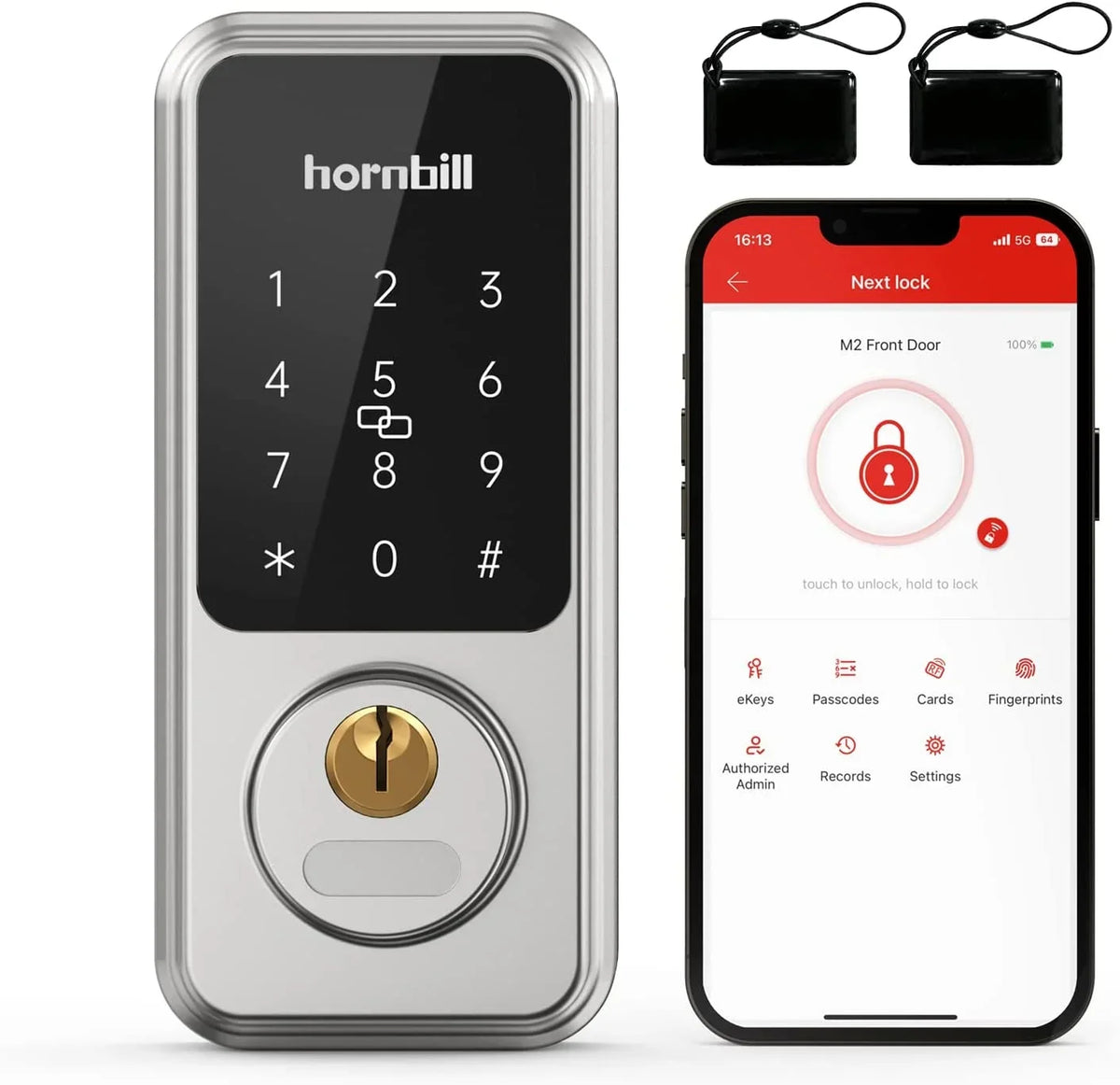 Smart Front Door Locks Deadbolt:  Keyless Entry Keypad Door Lock, Digital Electronic Bluetooth Code Locks for House Airbnb