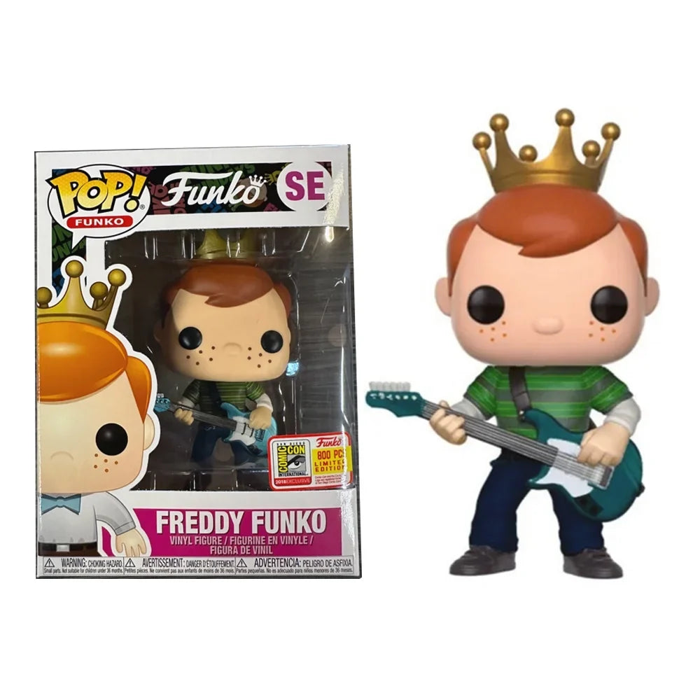 Funkoo Vinyl: Freddy As Kurt Cobain # 2018  800 Exclusive Pop! Action Figure Model Toys Collections - w/ Protector Box
