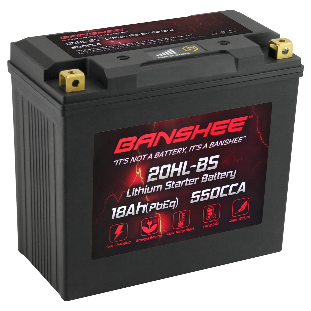Banshee 20L- LiFePO4 Motorsports Battery Compatible with Yamaha XA800A WaveRunner XLT800 2002 to 2004