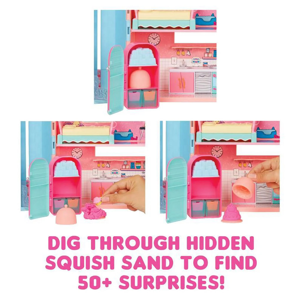 Surprise Squish Sand Magic House Playset with Tot, Ages 4+