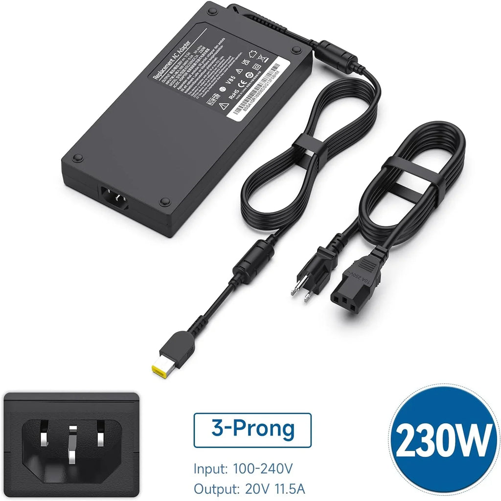 20V 11.5A 230w  Adapter for Lenovo Legion Y7000 Y7000P Y9000K Y520 Y520-15 R720 Y92, : ADL230NLC3A 01FR046