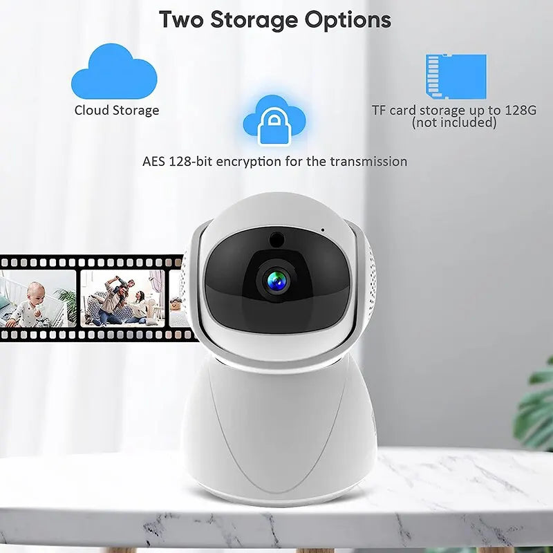 Camera   Security Protector Surveillance Wireless Camera Smart Auto Tracking Baby Monitor with Google Alexa