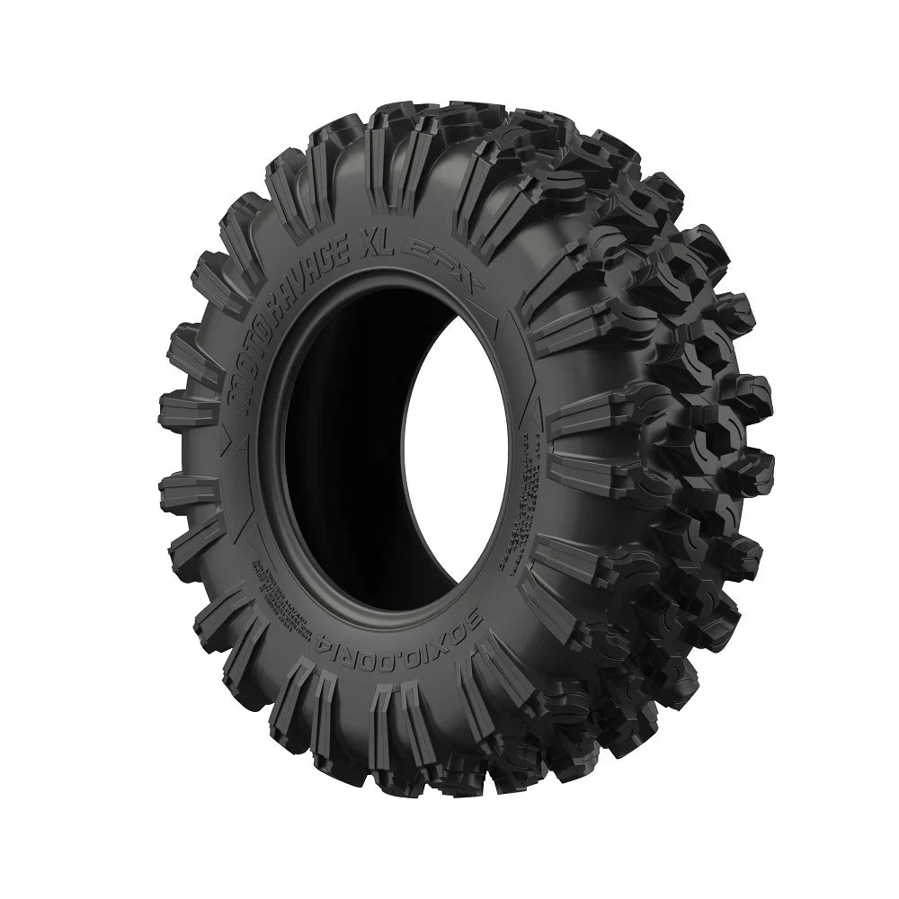 Fuel Reaction 18" Wheels Black 40" MotoRavage  Tires Kawasaki Teryx Mule