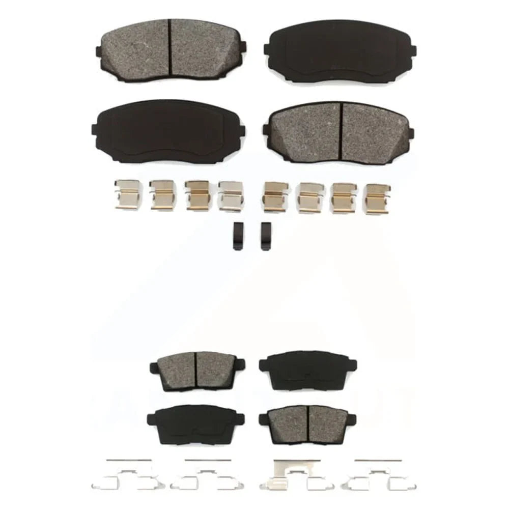 Front Rear Semi-Metallic Brake Pads Kit For Ford Edge Mazda -9 -7 Lincoln  -100095