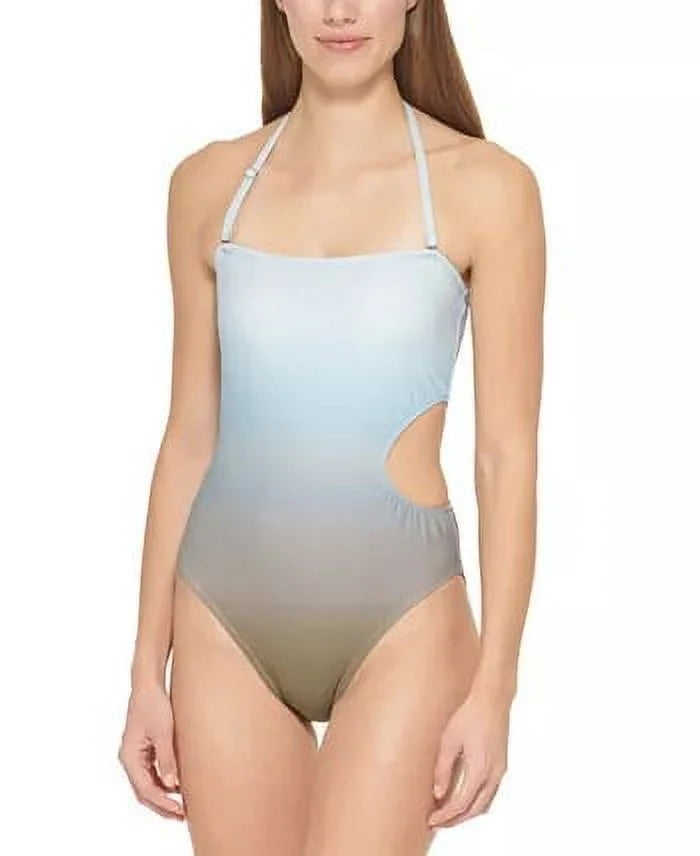 Cutout Bandeau One-Piece Swimsuit,  12