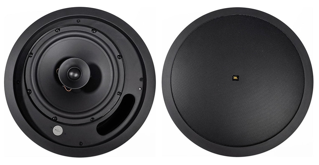 4  8" 70v Commercial Black Ceiling Speakers+Amplifier For Restaurant/Bar/Cafe