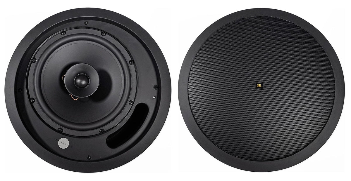 4  8" 70v Commercial Black Ceiling Speakers+Amplifier For Restaurant/Bar/Cafe