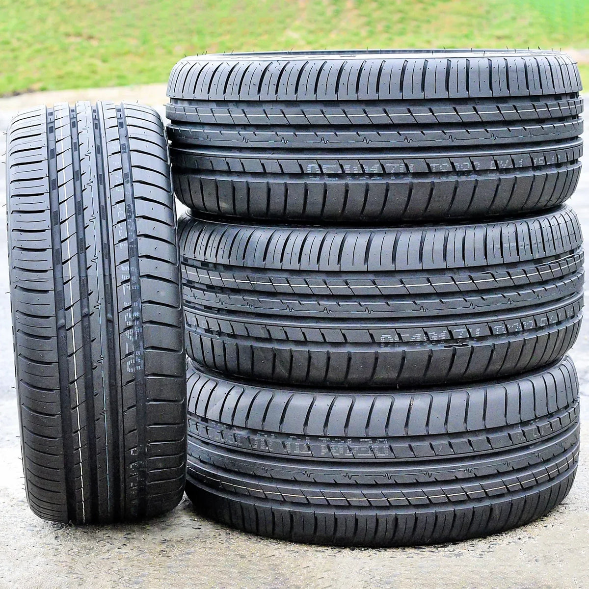 Set of 4 () Cosmo MuchoMacho 225/50R17  98W All Season High Performance Tires Fits: 2012-15 Chevrolet Cruze , 2012-18 Ford Focus Electric