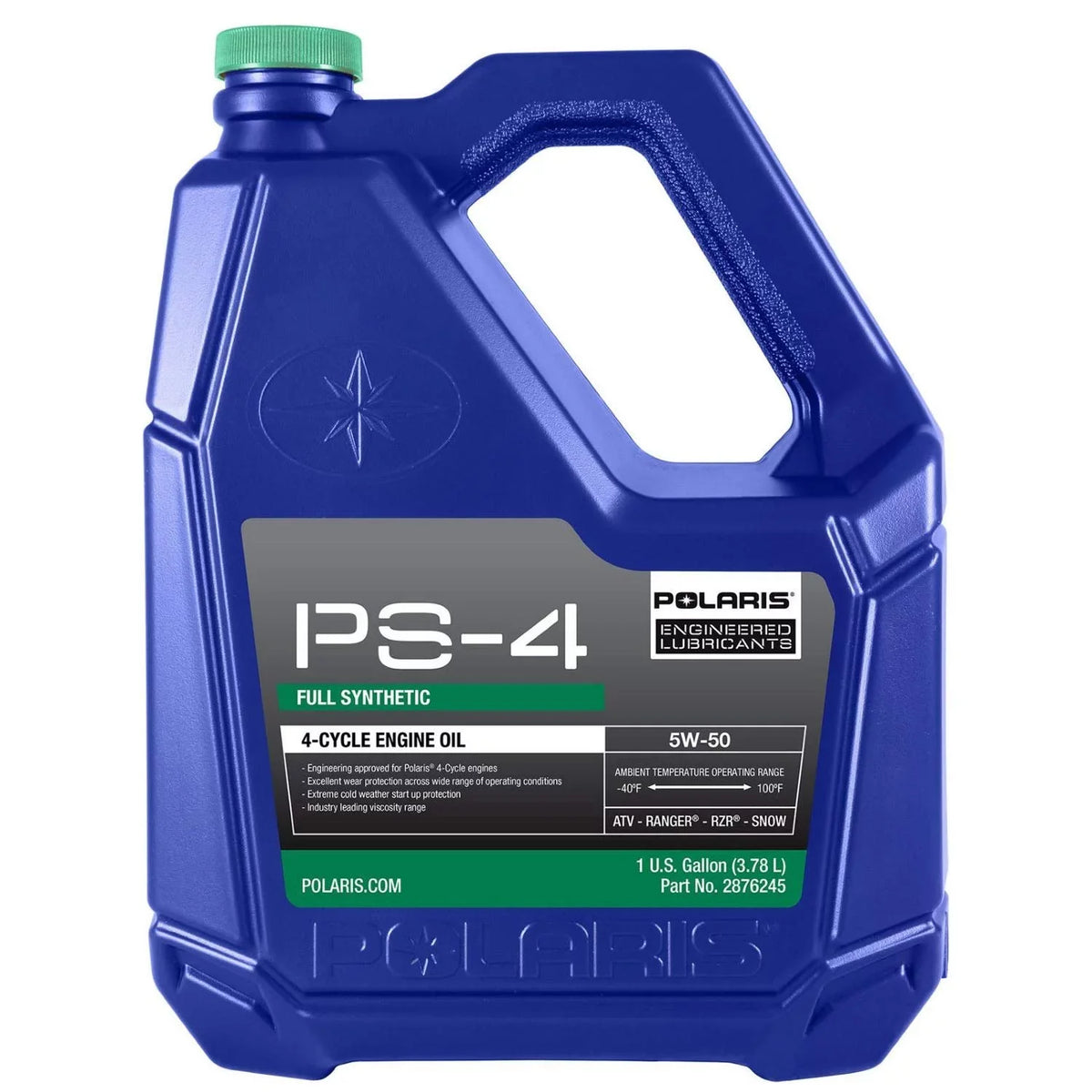 Polaris Factory  & Snowmobile 4-Cycle PS4 Plus Synthetic Oil Gallon 2876245