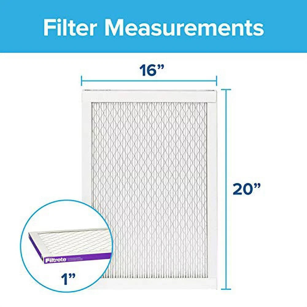 Filtrete 16x20x1,  Furnace Air Filter,  1500, Healthy Living Ultra Allergen, 6-Pack (exact dimensions 15.69 x 19.69 x 0.78)