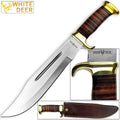 Outback American Bowie Knife High Carbon Stainless Steel w Leather Handle
