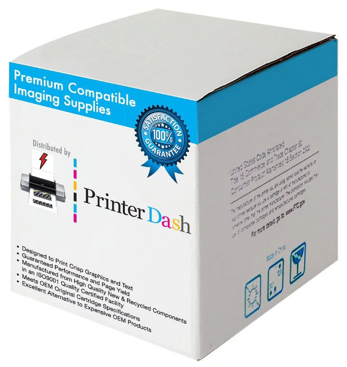 PrinterDash Replacement for Phaser 6600/VersaLink C400/C405/WorkCentre 6605/6655 Series Black Drum Unit (2/-60000 Page Yield) (108R01121K_2PK)