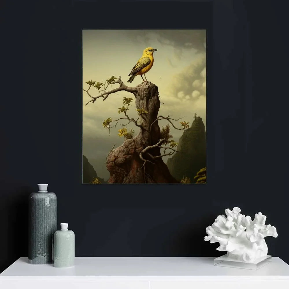 Lost Cabin Sea Eagle by James Audubon | Print in Gold Beveled Frame | Fine Artwork Painting Reproduction | Framed Wall Art Decor Poster | Hunting Gift | Image