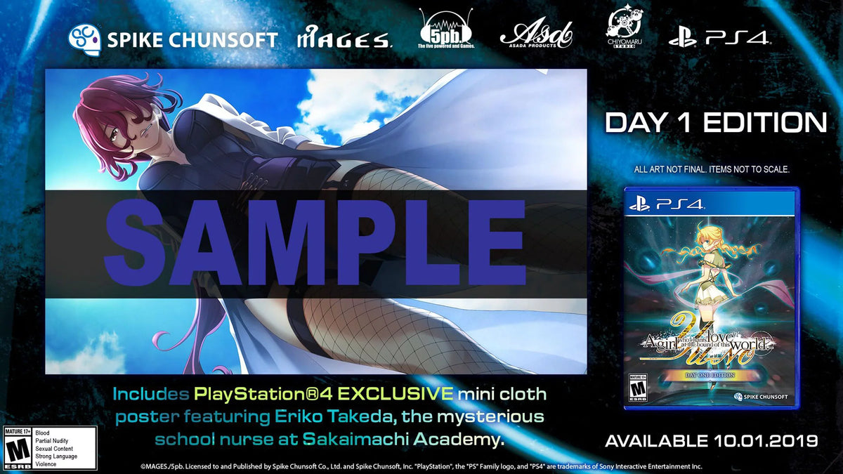 '-: A girl who chants love at the bound of this world. Day 1 Edition, Spike Chunsoft, PlayStation 4, 811800030124