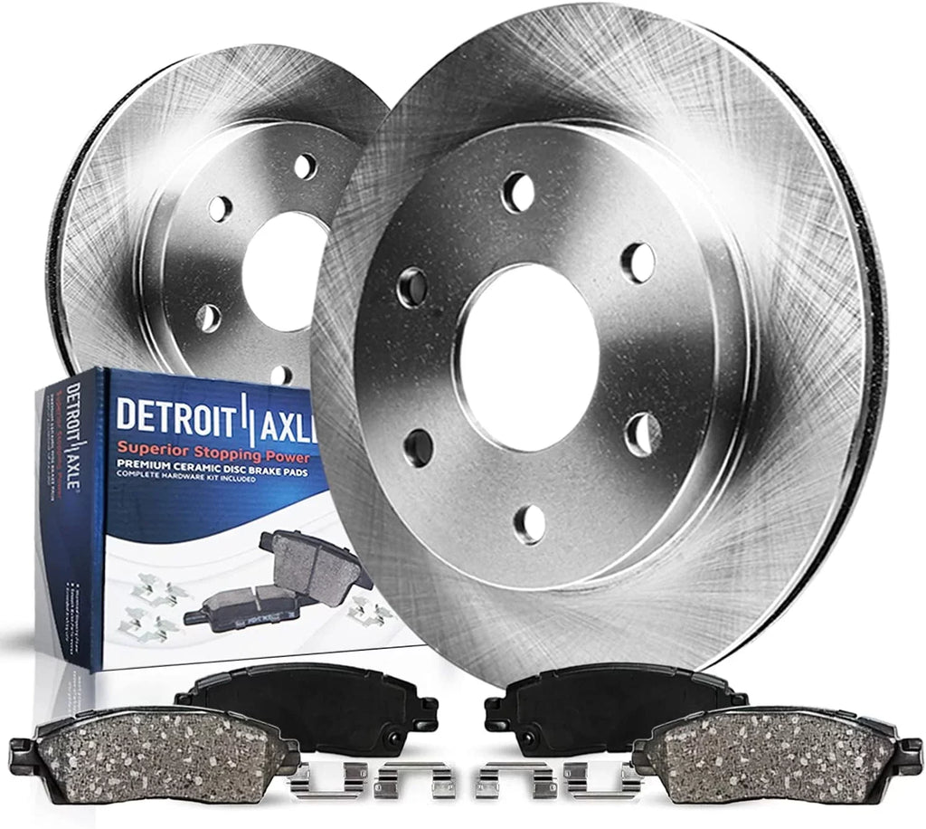 Detroit Axle - Front Brake Kit for Chevy  Silverado Sierra Yukon  Avalanche 1500 Tahoe Cadillac Escalade   Disc Brake Rotors Ceramic Brakes Pads : 12" Rotor - [4-Wheel Disc Model]
