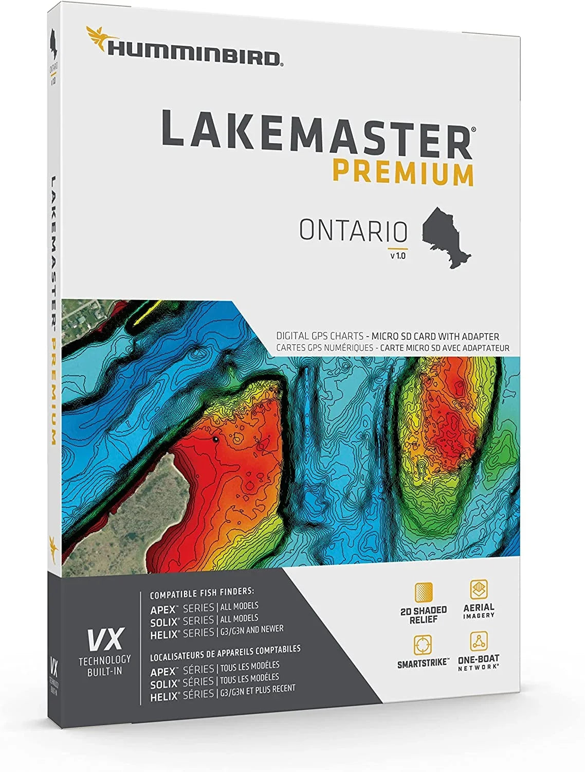 Humminbird LakeMaster Premium Ontario V1 One Boat Network  Technology