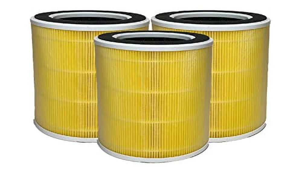 Nispira 4-in-1 True  Activated Carbon Replacement Filter For  -AP089 Air purifier -AP089W / -AP089B Part -AP089-F1, 3 Pack