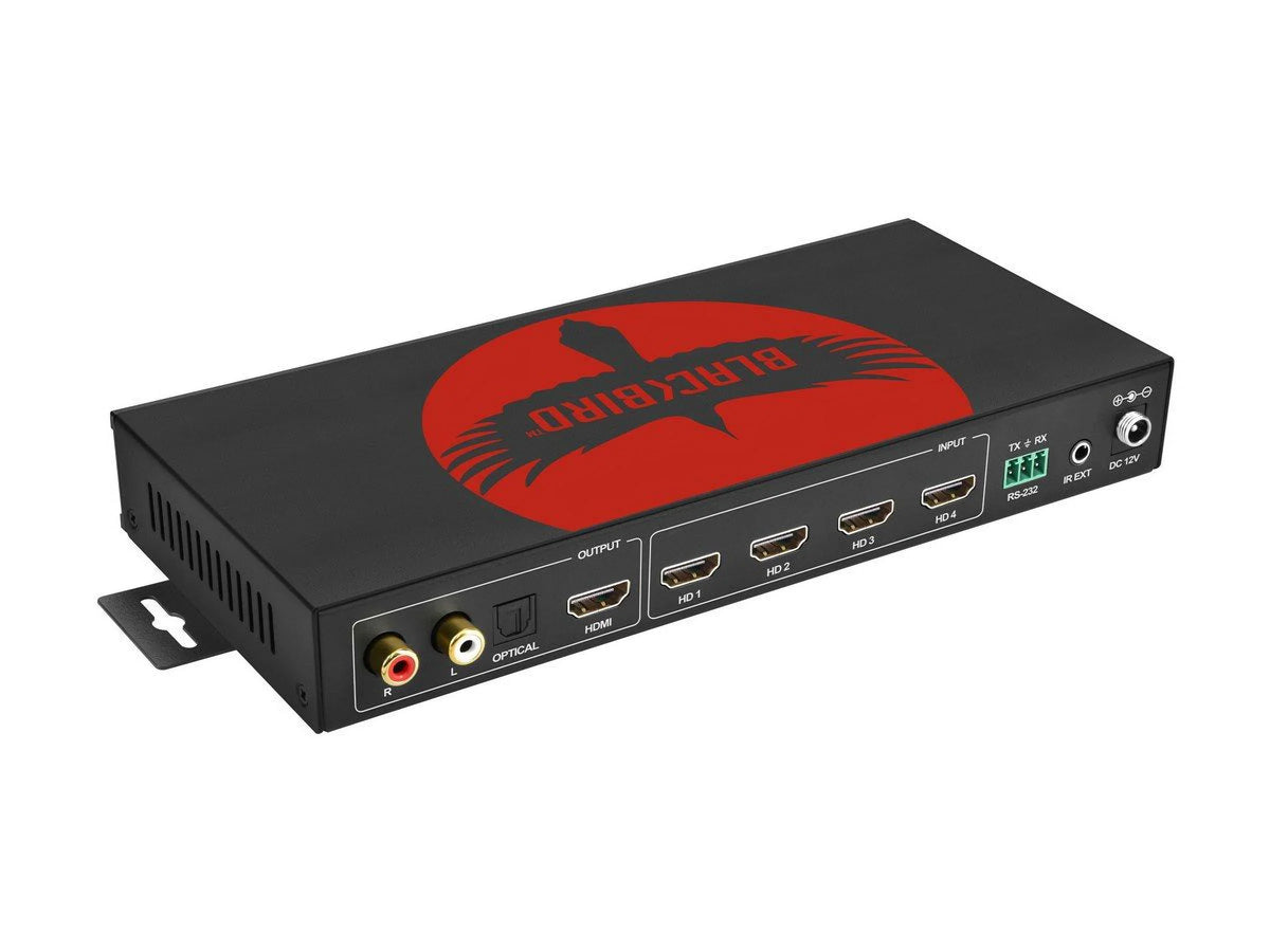 Monoprice Blackbird 4K60 Multiviewer Seamless  Video Switcher for Professional  Installations,  2.0b,  2.2 and 1.x Audio Extraction, 18Gbps video bandwidth - Pro-Series