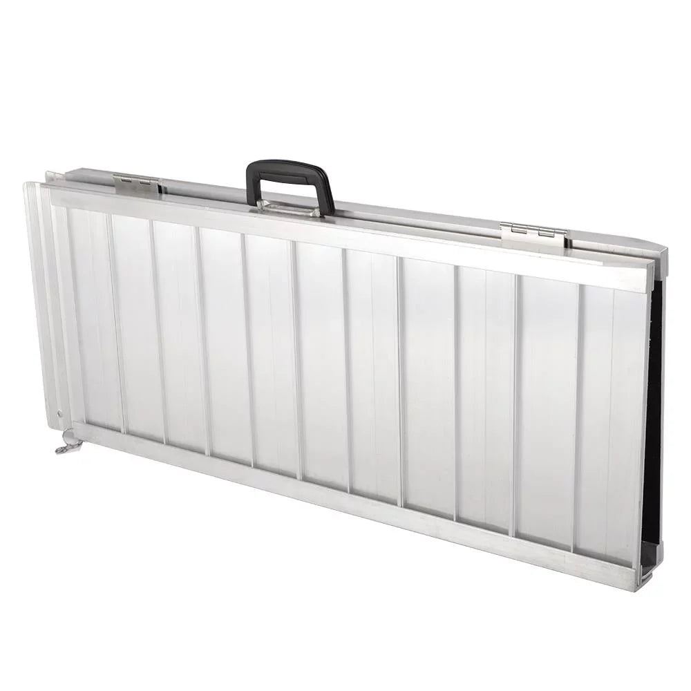 Ktaxon Portable Aluminum Non-skid Multifold Wheelchair Ramp Mobility Scooter Carrier 3FT 36" x 28"